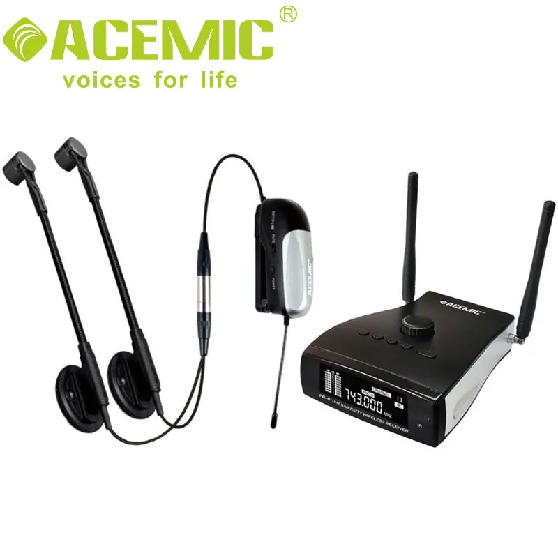 

High Fidelity ACEMIC PR-8/AT-20 wireless instrument microphone system Wireless Microphone designed for accordion