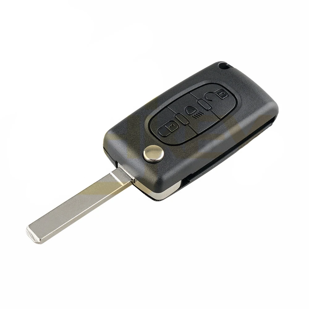 Car Key Case Shell For Peugeot Citroen 3 Button CE0523 Electronic Chip 433 Frequency Car Key ASK Auto Key Case Car Accessories