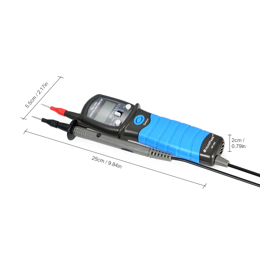 HoldPeak Высокоточный цифровой мультиметр Авто-диапазон ЖК-Ручка Тип DC/AC Измеритель напряжения Сопротивление Емкость диод тестер