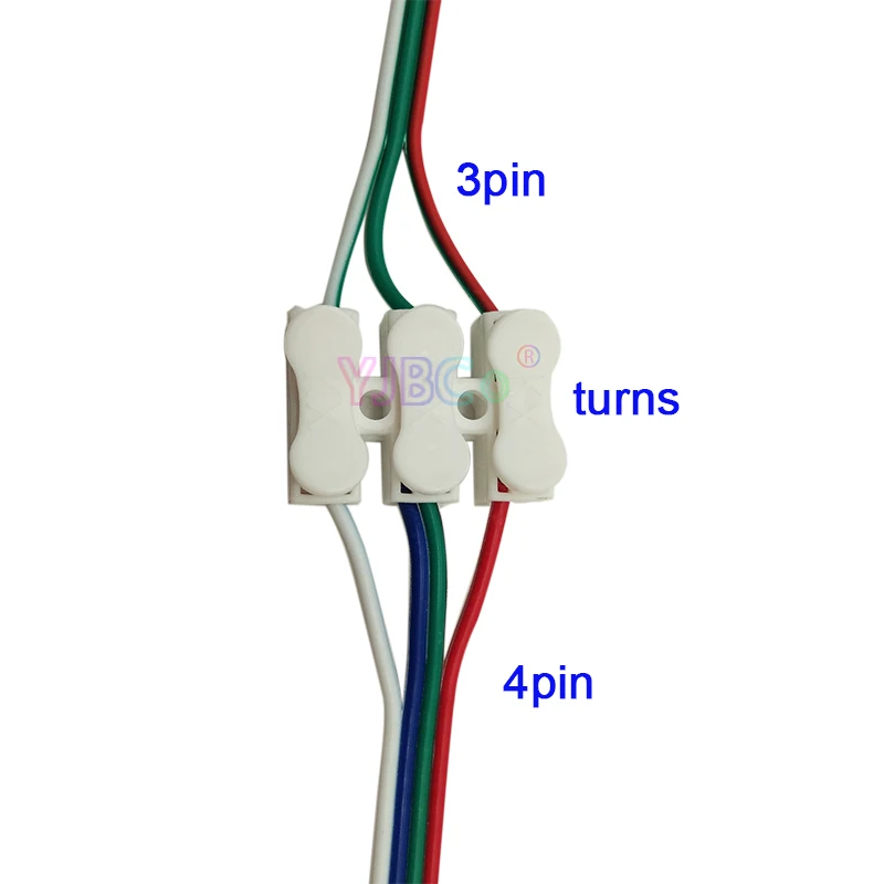 50-100 шт. 2 контакта/3 контакта пружина без сварки без винтов быстрый разъем провода кабельный зажим клеммный блок 2/3 способ для светодиодной ленты
