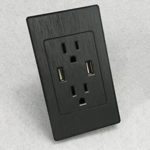 Двойной USB порт розетки зарядное устройство переменного тока розетка США штекер LHB99