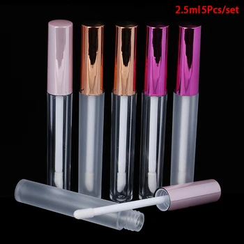

5Pcs 2.5ML Tube Lip Gloss Containers Bottle Empty Cosmetic Tool Makeup Organizer