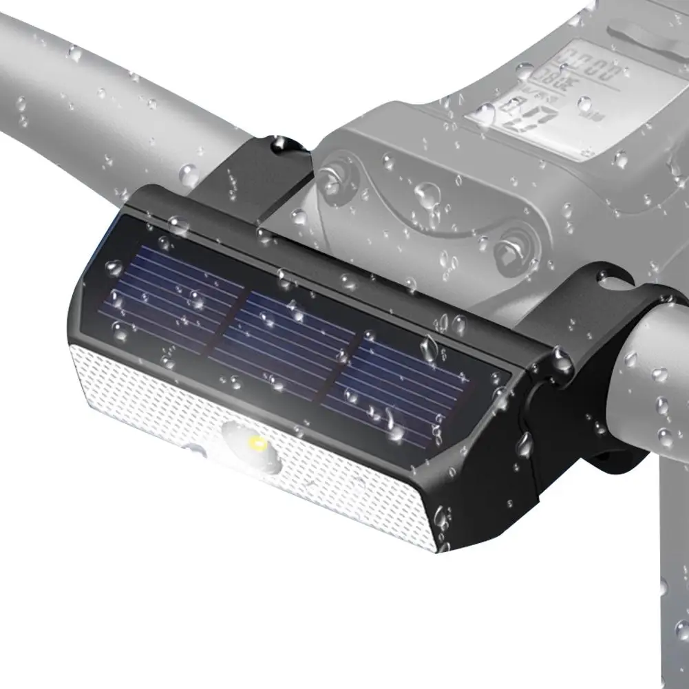 

Solar LED Headlights 3~5m Smart Light Sensor Waterproof Safety Warning Lamp LED Bicycle Standard Cycling Night Light