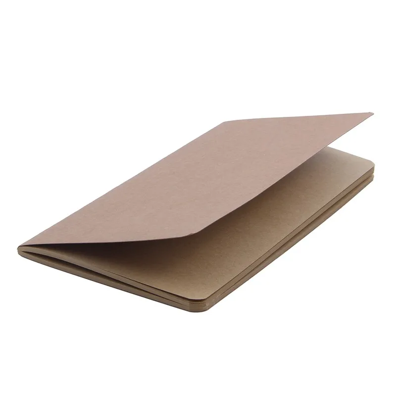 Kraft paper Notebook Blank Notepad Book Vintage Soft Copybook Daily Memos 210*110mm Brown Kraft paper Notebook Blank Notepad Book Vintage Soft Copybook Daily Memos 210*110mm Brown