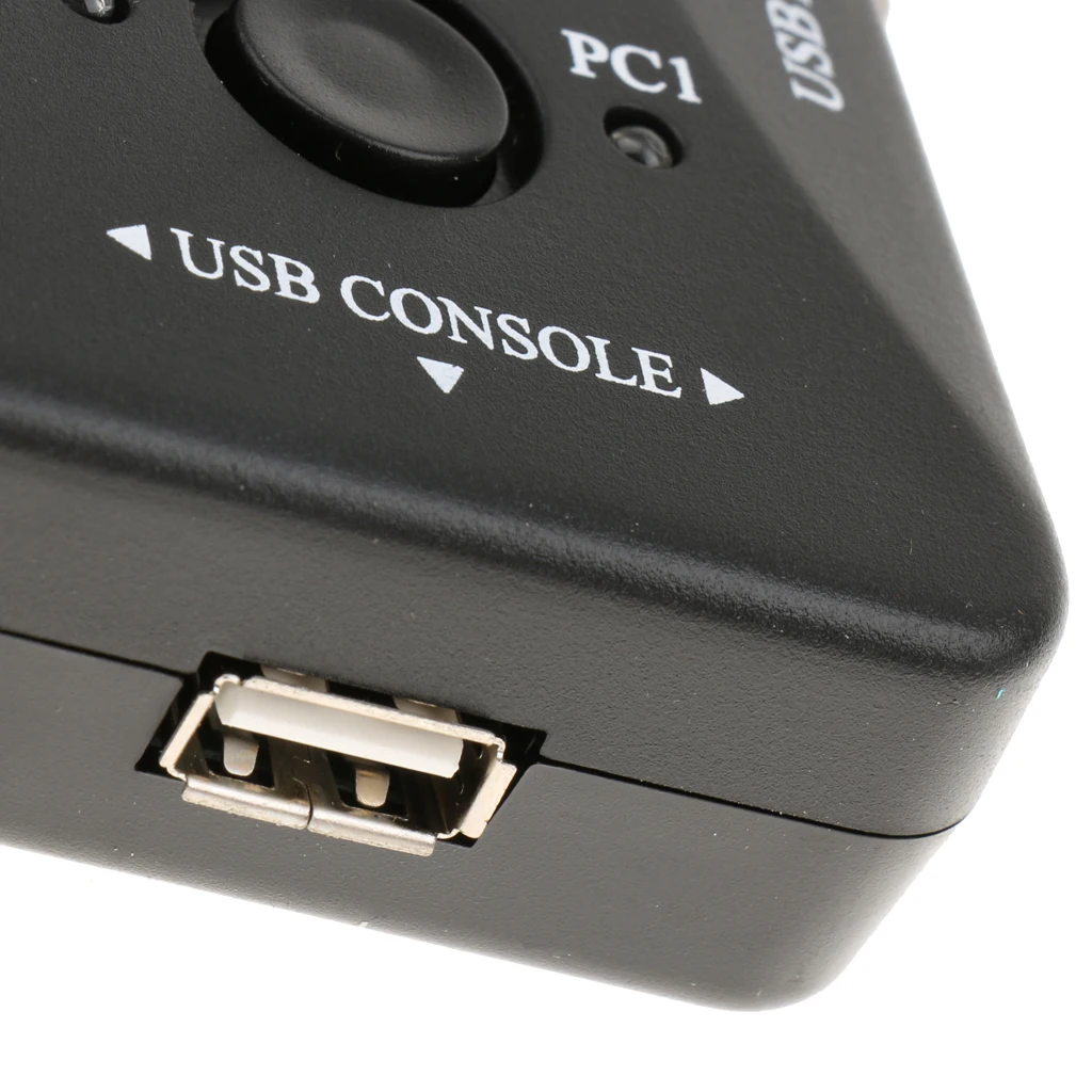Все-в-одном мини 2 порта USB 2,0 монитор VGA HD KVM переключатель коробка для мыши Клавиатура монитор общий компьютер ПК