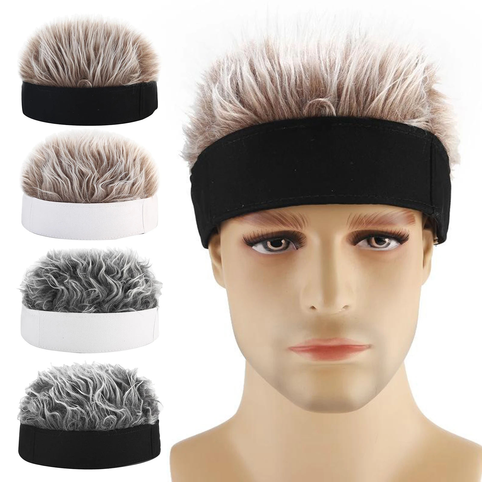 Unisex Men Women Sailor Landlord Hat Roll Up Retro Brimless False Hair | Спорт и развлечения