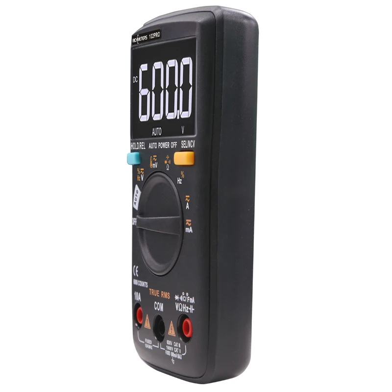 RM102Pro Цифровой мультиметр 6000 отсчетов Авто 113D задний светильник AC/DC вольтметр-Транзистор тестер Частота Диод температура