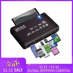 Lecteur de carte USB 2.0 tout en un, appareil de lectures de cartes SD, nouveauté, adaptateur, support TF CF SD Mini SD, SDHC, MMC, MS, XD 