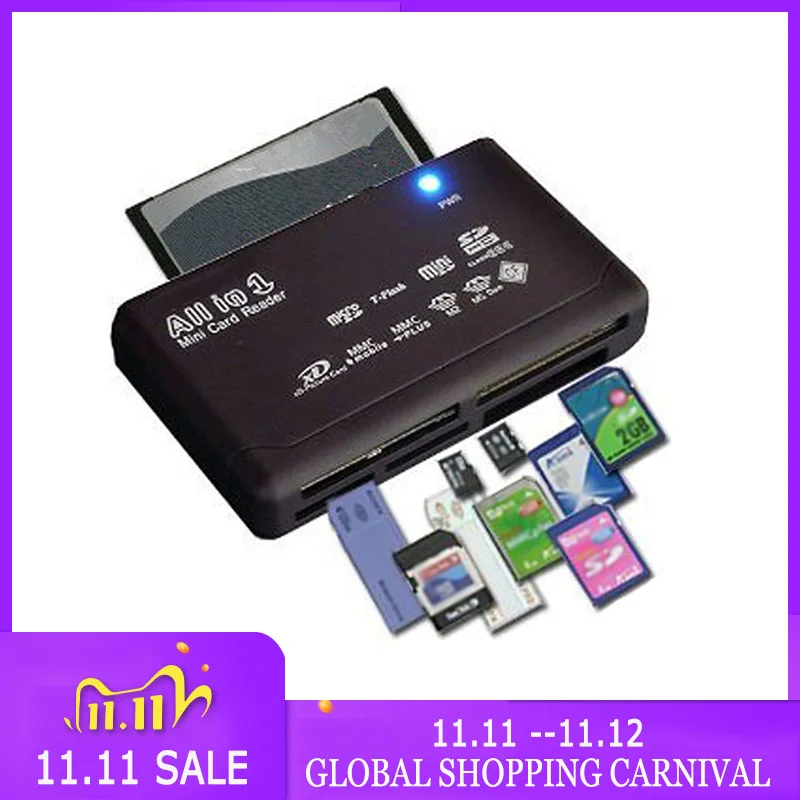 Устройство для чтения карт памяти SD USB 2 0 с поддержкой TF CF Mini SDHC MMC MS XD |