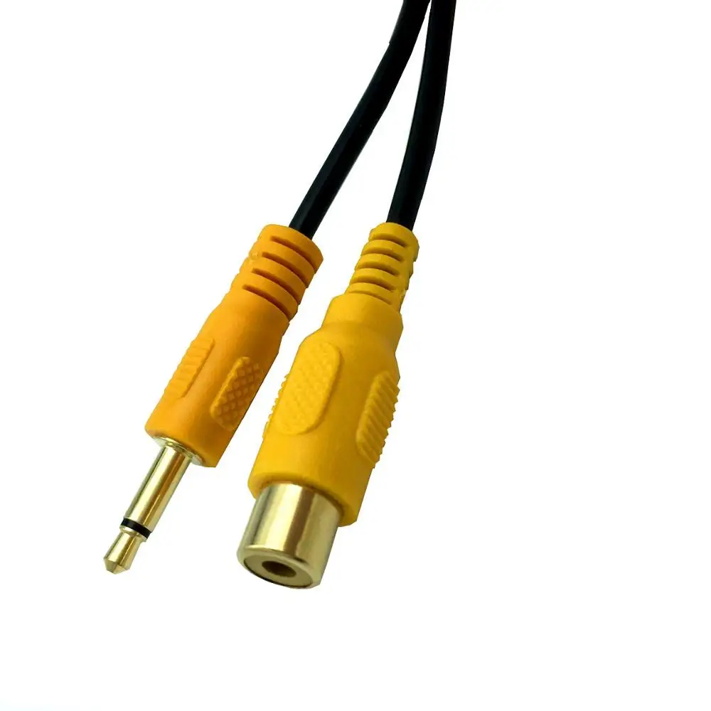 1Pcs RCA Male Plug to 3.5mm Mono Male Plug Transfer Connector Wire 1.2m Copper//