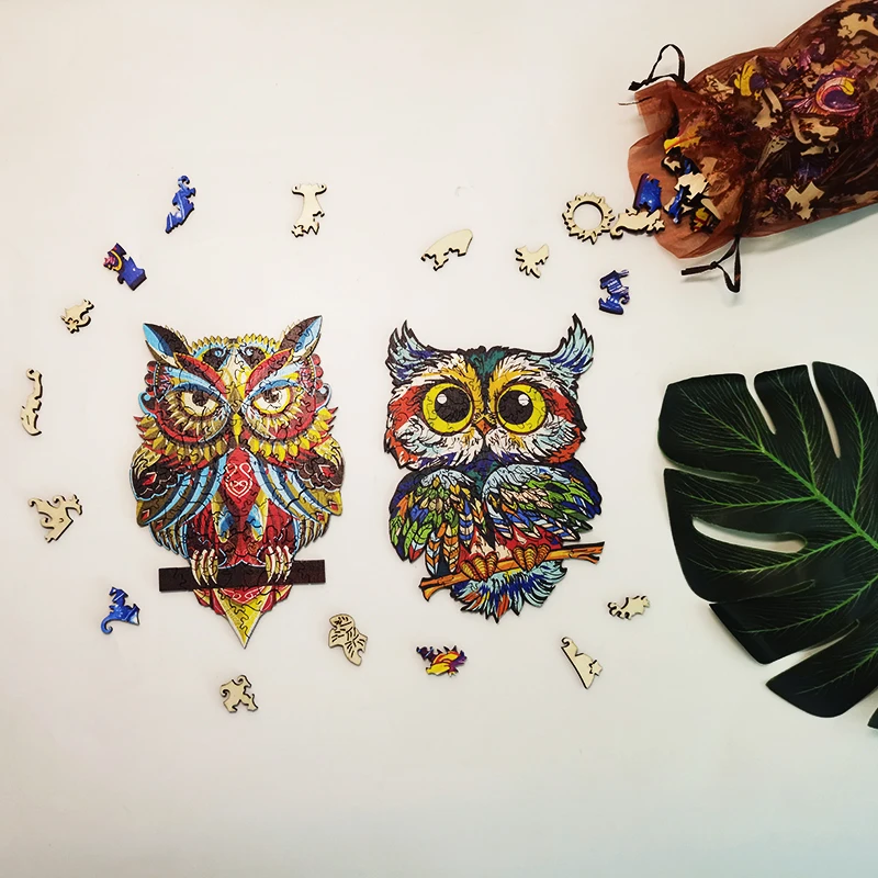 Charming Owl Wooden Animal Puzzle for 