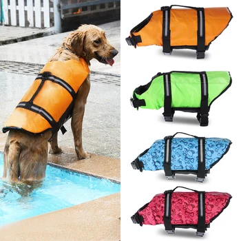 

Dog Life Jacket Summer Pet Life Vest Dog Safety Clothes Dogs Swimwear Pets Safety Swimming Suit