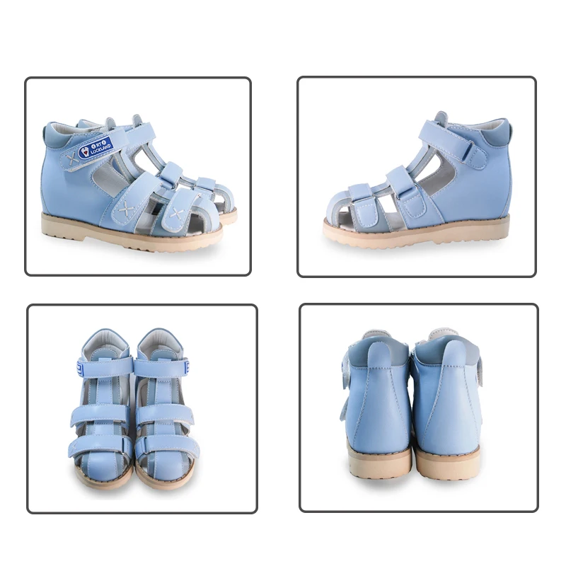 Children's Summer Shoes Boys Girls Sandals Orthopedic Tiptoe Small Sizes 2 3 Years Closed Toe Arch Support