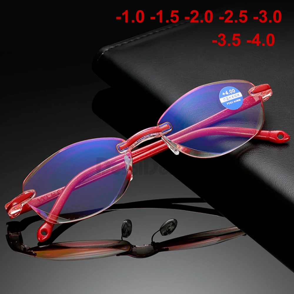 2020 New Ultralight Rimless Reading Glasses Women Clear Lens Anti-Blu-Ray Computer Glass Presbyopia Reader Glasses