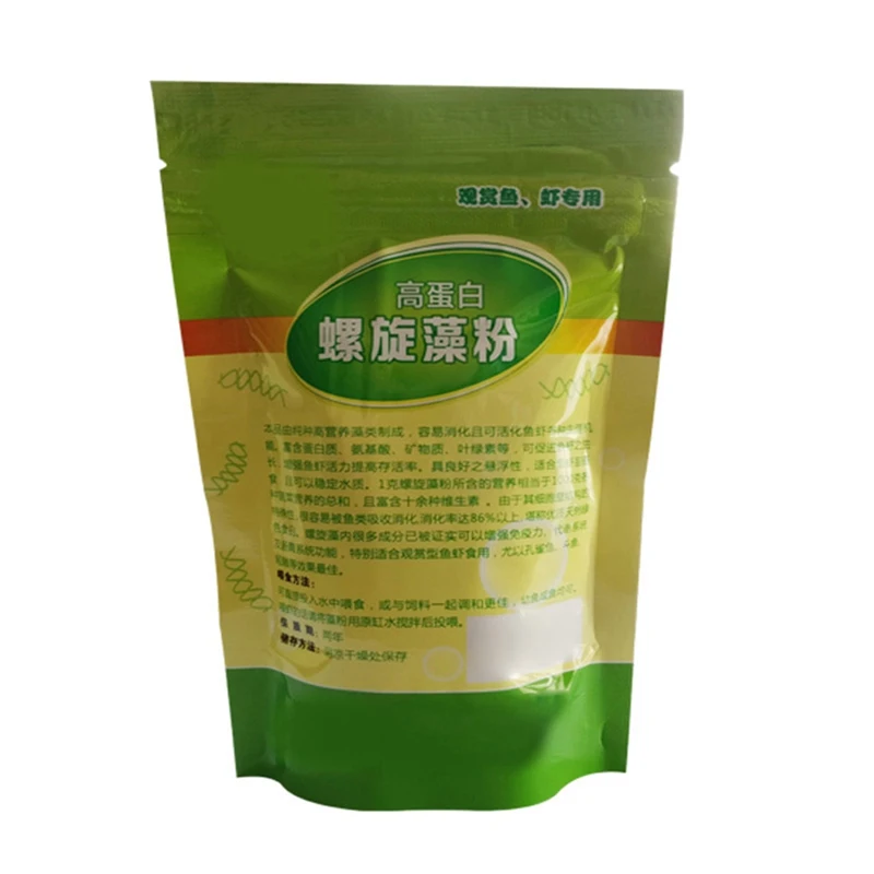 HOT SALE 50/100g Ornamental Shrimp Open Feed Algae Fish Forages Spirulina Powder bottle Healthy Ocean Nutrition Fish Food cheap