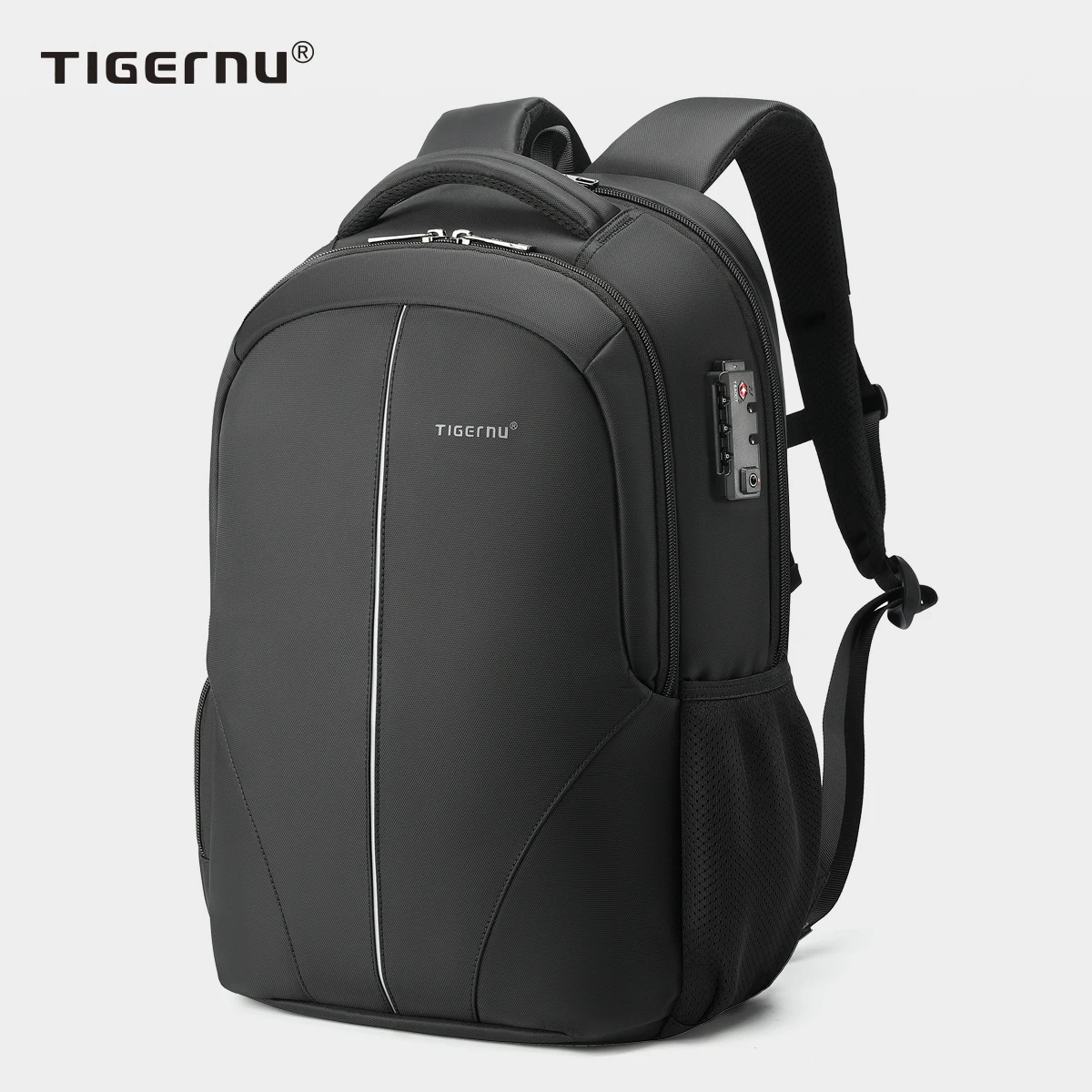 Рюкзак Tigernu мужской непромокаемый для ноутбука 15 6-17 дюймов улучшенный ранец TSA с