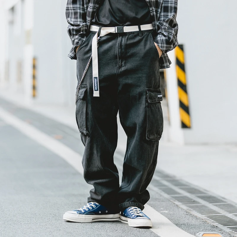 Loose fit Belt Jeans Mens Old School 