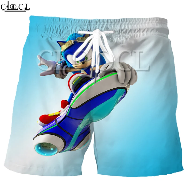 Мужские спортивные шорты супер Соник 3D принт для серфинга веселые плавательные
