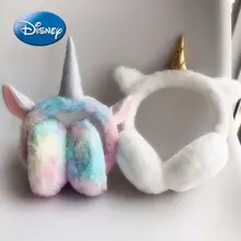 Disney princesa dos desenhos animados mulher earmuffs inverno de pelúcia quente cabeça montado earmuffs crianças de pelúcia bandana acessórios de roupas