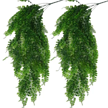 

2 Pcs Artificial Ivy Trailing Vine Fake Foliage Hanging Leaf Garland Plant decor