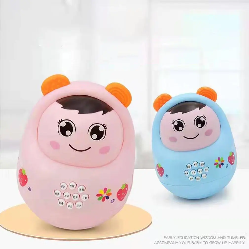 Неваляшка детская ранняя образовательная история машина Музыкальный светильник