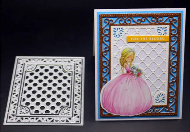 13.5X10.5cm YINISE для скрапбукинга, металлические Вырубные штампы для трафареты для скрапбукинга, дверная Обложка, бумажные открытки в альбом, тиснение, вырубки - Цвет: 13.5X10.5cm