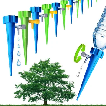 

12Pcs Plant Self Watering Adjustable Stakes System Vacation Plant Waterer Self Automatic Watering Spikes droshipping