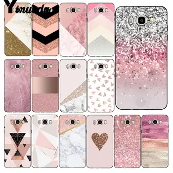 

Yinuoda Gold Pink Glitter Marble Phone Case Cover For Samsung Galaxy J7 J6 J8 J4 J4Plus J7 DUO J7NEO J2 J5 Prime