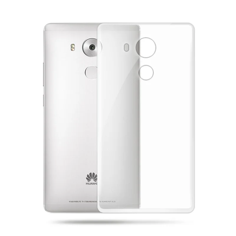 Мягкие силиконовые чехлы для телефонов Huawei Mate 8 задняя крышка Ультратонкий
