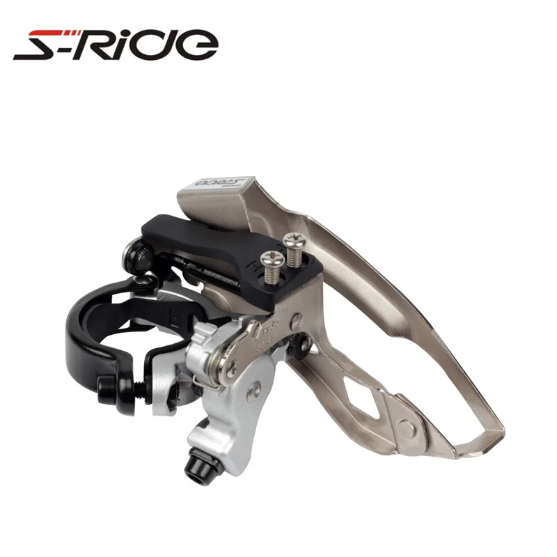 Silver S-Ride MTB 3x9 скоростной передний переключатель FD-M300, совместимый с SHIMANO, велосипедная передача, детали для велосипеда 31,8/34,9 мм - Цвет: Silver