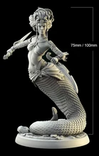 

1/24 75mm 1/18 100mm Resin Model Kits Snake Queen Unpainted No Color RW-115