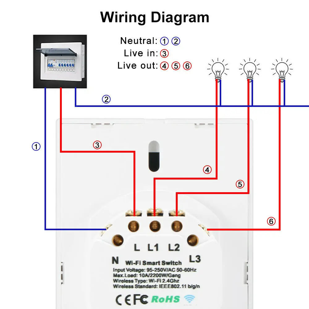 Interruptor de Controle Interruptor de Chave de Toque de Controle de Voz Interruptor de Luz de Parede Wifi Inteligente Remoto Interruptor - 2 3 Gang Eua ue au Reino Unido Regulamento 1 10 voz interruptor inteligente 1 2 3 gang