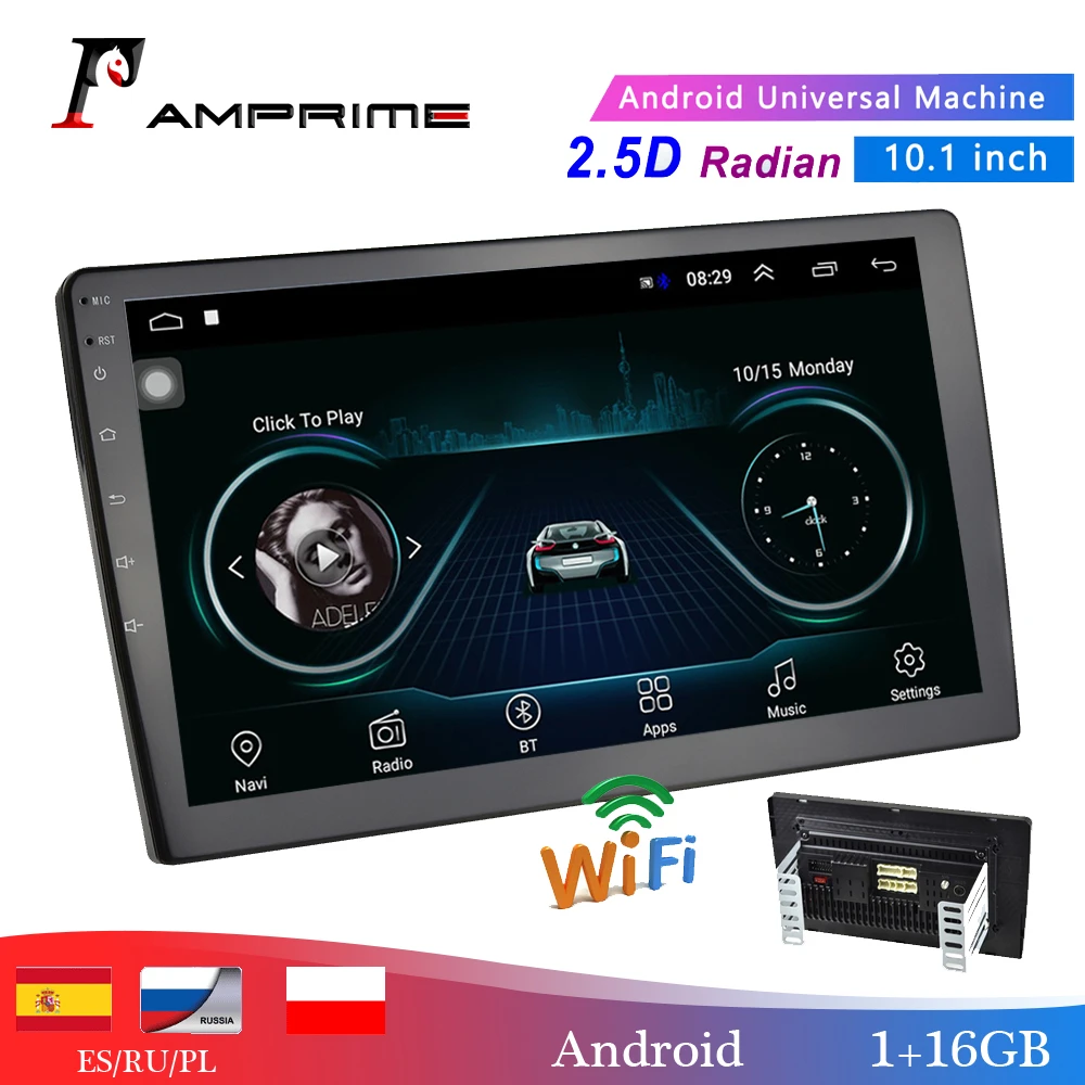 Amprime 10 1 カーマルチメディアプレーヤー2 Din Androidのカーステレオラジオブルートゥース無線lanオーディオmirrorlink Mp5プレーヤーリアカメラ Aliexpress Automobiles Motorcycles