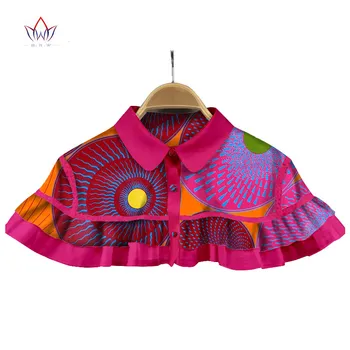 

BRW 2020 Fabric African Necklaces For Women Shawl African Chokers Necklaces Print Ankara Tribal Handmade False Collar WYA028