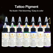 Разные цвета 30 мл/бутылка Т-а-Т-о чернила профессиональные т-а-Т-о пигмент Полупостоянный Т-а-Т-т т-о для инструментов боди-арта