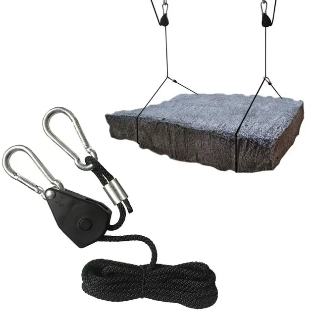 1/8 "" Szíjtárcsa -Kötél Racsnis Reteszelő Fogas Emelő Zsinór Sátor Szoba Ventilátor Növény - Image 4