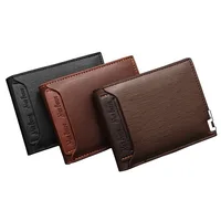 Multifunction Fashion Iron Credit Card Holders Leather Wallets 6
