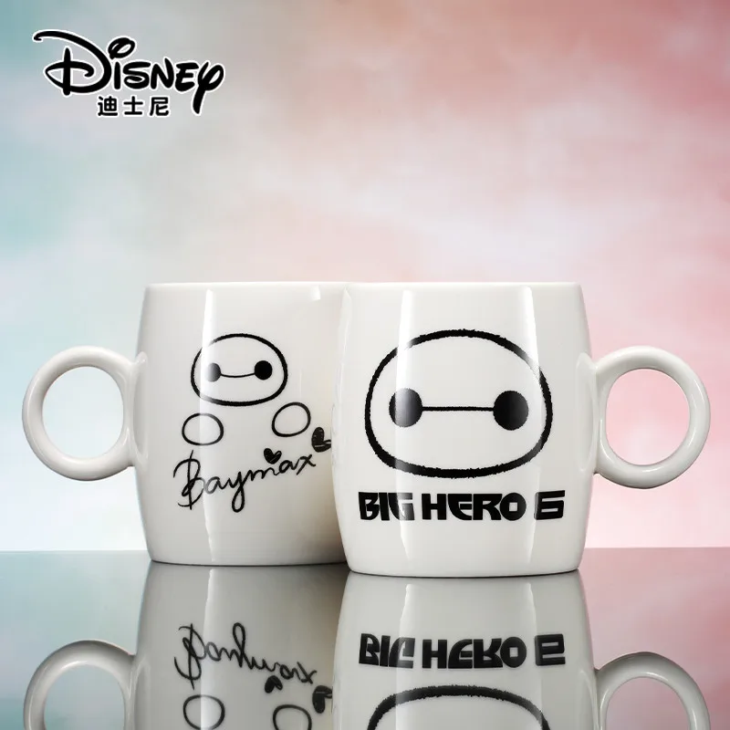 

350ml Disney Big Hero Cartoon Water Cup Coffee Milk Tea Breakfast Ceramic Mug Home Office Collection Cup Festival Children Gifts