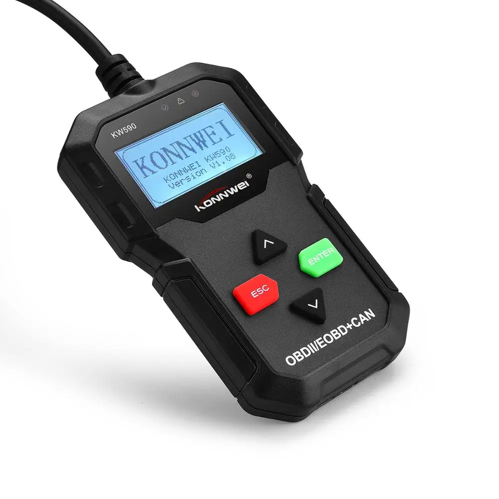 KONNWEI KW590 Универсальный OBD2 EOBD CAN считыватель кодов диагностический сканер