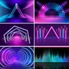 Neon Glow Fashion Party Backdrops 3D Aperture Stage Light Future Sense Electronic Beam Laser Spray Backgrounds For Photography ► Photo 1/6