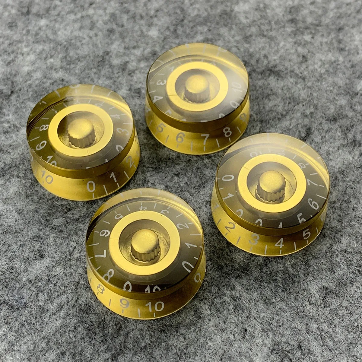 New 4pcs Volume Tone Knobs Electric Guitar Knobs Buttons Gold For Lp