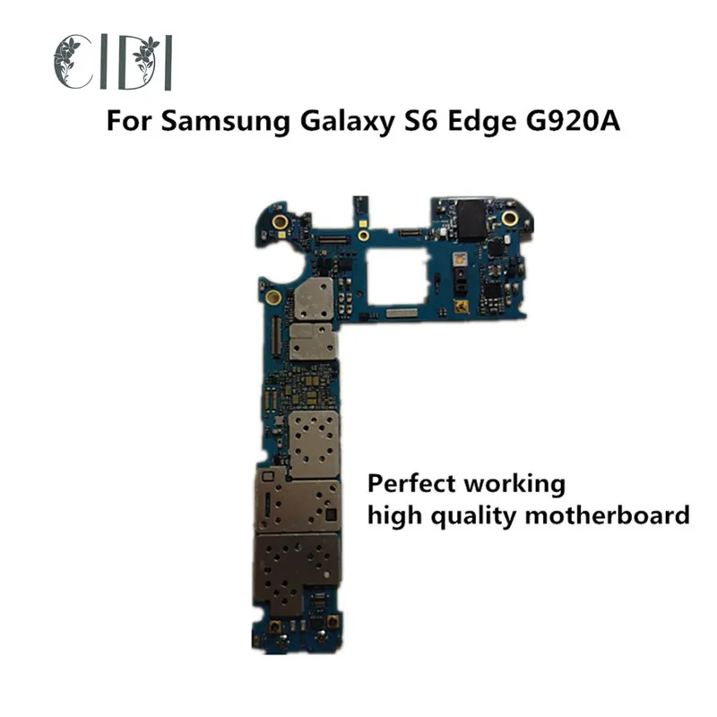 Б/у оригинальная материнская плата CIDI для Samsung Galaxy S6 Edge G920A разблокированная