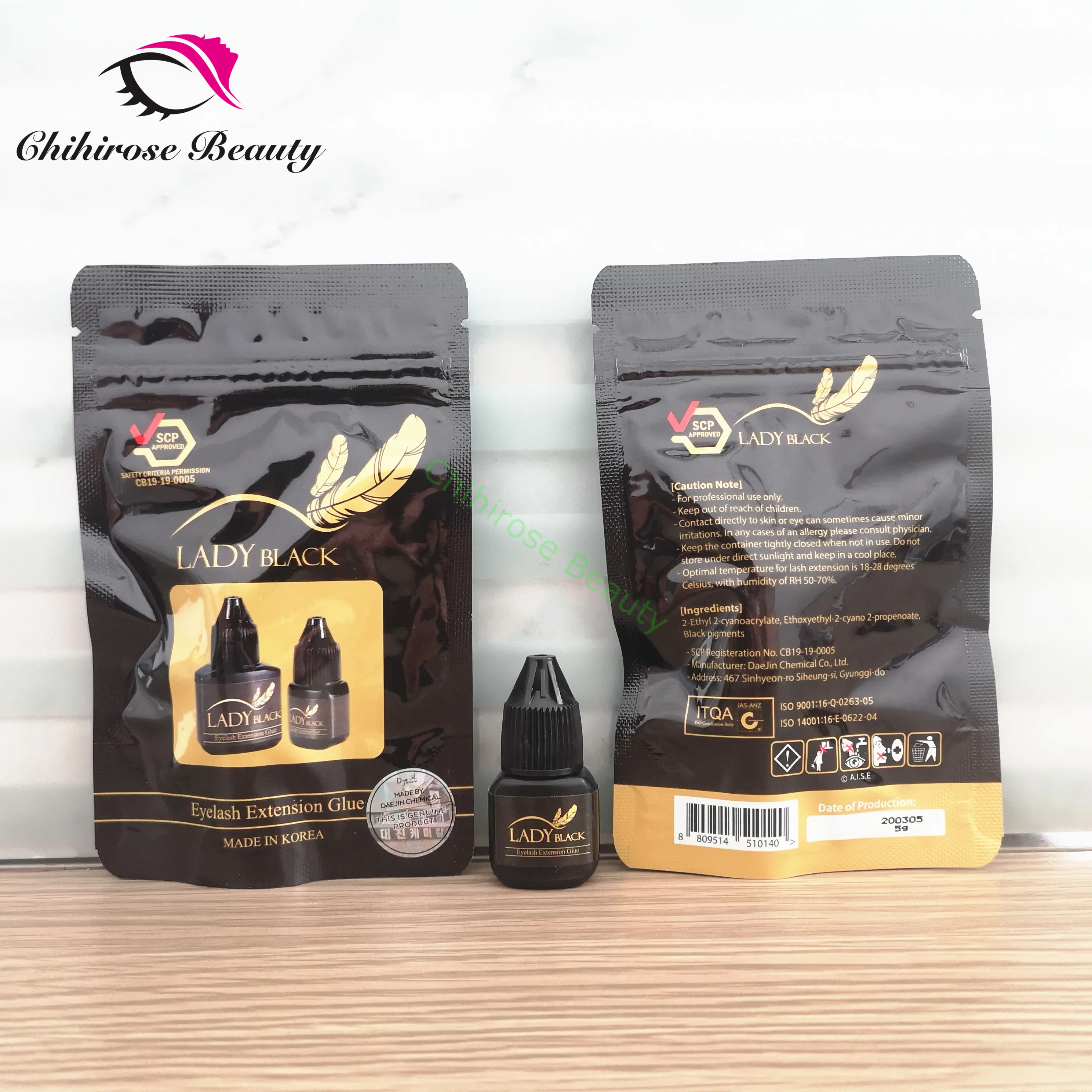 3 bottles black Lady glue eyelash extensions Original low irritation 2-3s fast drying for sensitive skin lasting 5-6weeks | Красота и