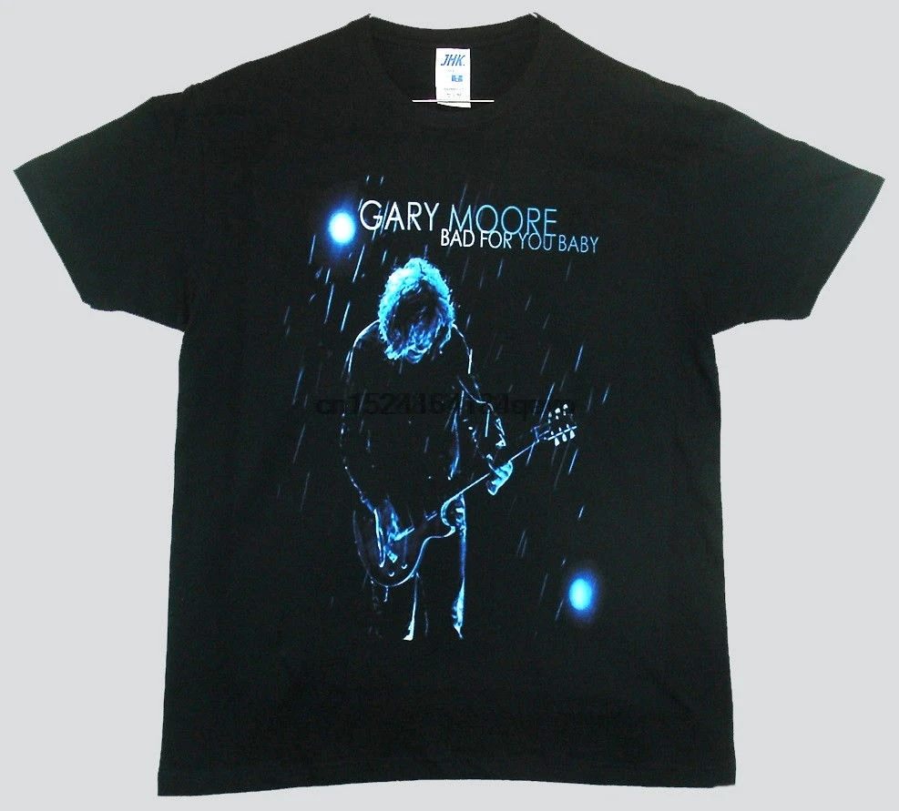 GARY MOORE BLACK T-SHIRT BAD FOR YOU BABY