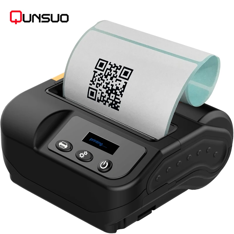 High-end 3 Inch Portable Bluetooth Thermal Barcode Sticker Printer - Printers - AliExpress