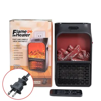 

Creative Home Heater Mini Portable Multi-Function Simulation Flame Electric Heater Remote Control Heater for US/EU plug Sale