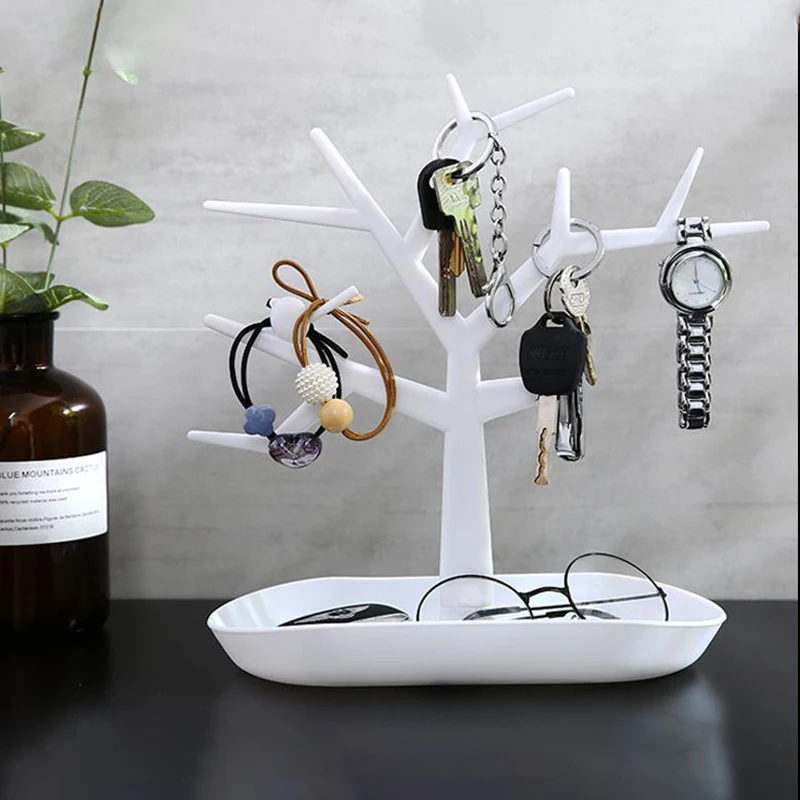 Keys Storage Rack Home Porch Desktop Box Ornaments Shelf Earrings Hanger Necklace Ring Display Stand Household Organizer | Дом и сад