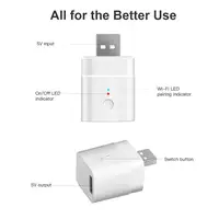 SONOFF Wifi Smart Socket Micro 5V USB Adapter Charge Plug Smart Home Control ,Alexa Google Home Assistant Alice EWelink Esp32 2