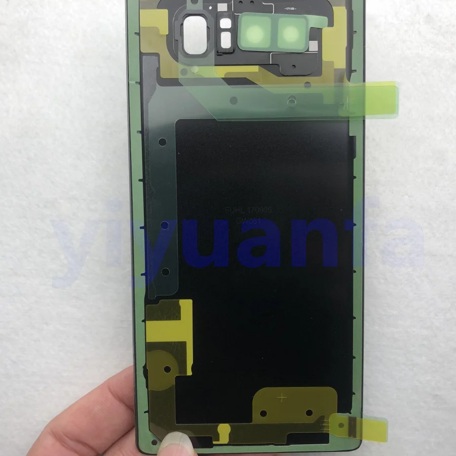 Original Back Glass For Samsung Galaxy Note 8 N950 N950F N9500 Battery Back Cover Door Housing Replacement+ Camera Glass