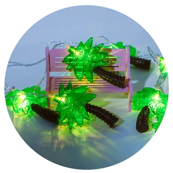 

1.5m 10LED coconut palm shape low voltage led copper warm white string lights